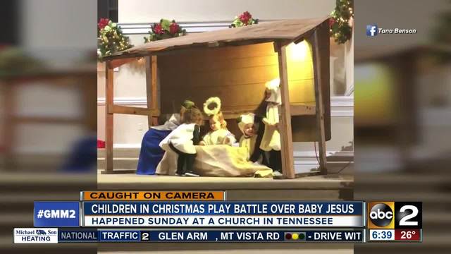 Kids fight over baby Jesus in East Tennessee Nativity pageant Kids fight over baby Jesus in East Tennessee Nativity pageant