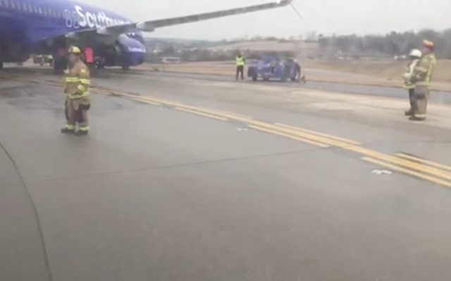 Southwest Flight Slides On Runway At BWI