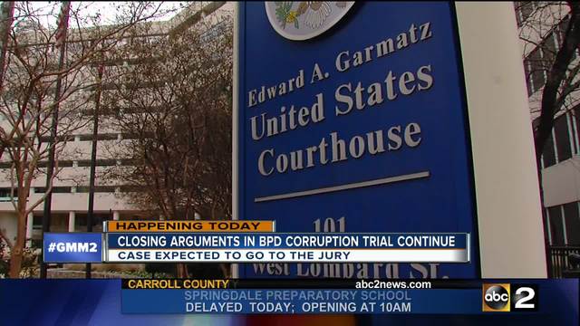 Jury Reconvenes Next Week in Baltimore Police Corruption Trial Jury Reconvenes Next Week in Baltimore Police Corruption Trial
