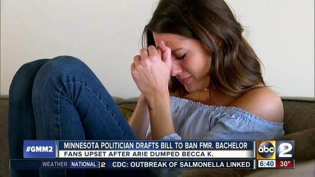 Minnesota politician wants to ban The Bachelor's Arie for obvious reasons Minnesota politician wants to ban The Bachelor's Arie for obvious reasons
